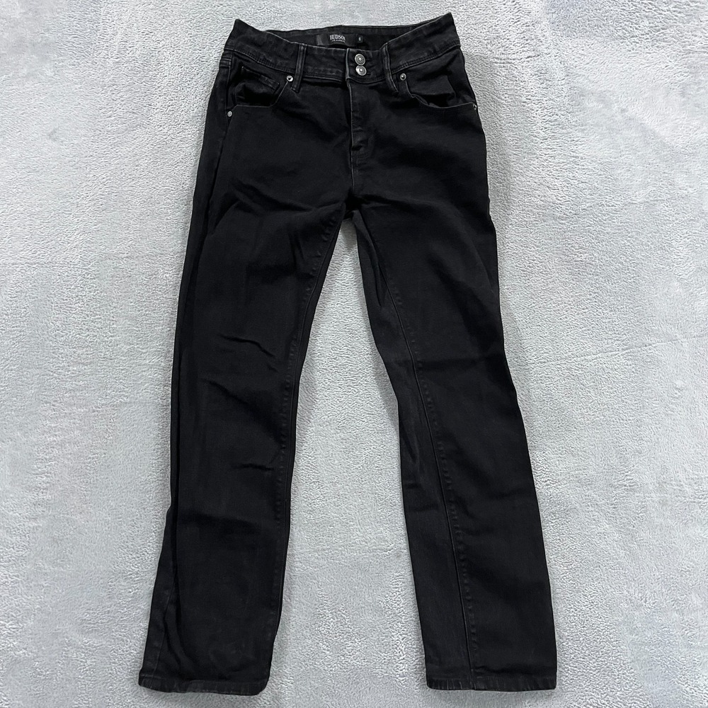 Hudson Los Angeles Jeans Women 6 Straight Leg Flap Pocket Cowgirl Western Grunge